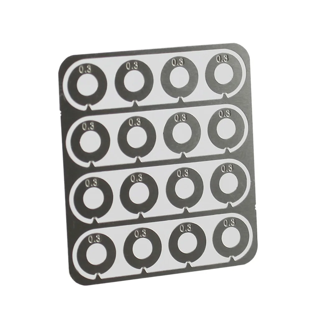 VULPO 01.mm 0,2mm 0,3mm juego de cuñas de súper precisión de acero inoxidable para caja de cambios Airsoft Ver.2/3 - imagen 5