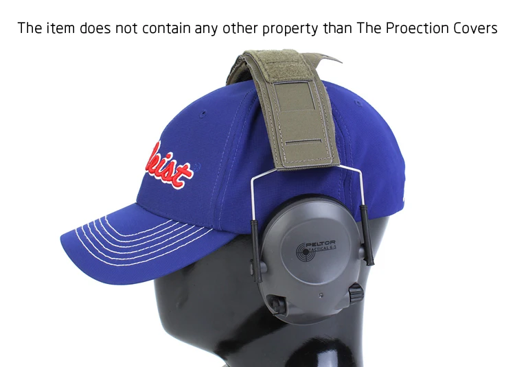 Fundas de protección auditiva dobladas para mostrar flexibilidad