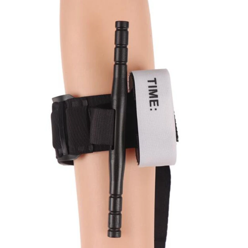 Torniquete de supervivencia para senderismo al aire libre, hemostasia rápida, correa de torniquete de una mano, tijeras de emergencia médica, Kit portátil de primeros auxilios - imagen 4