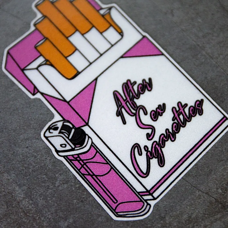 Después de los cigarrillos sexuales, pegatinas rosas, encendedor, funda creativa, connotación divertida, impermeable, reflectante, decoración de motocicleta - imagen 4