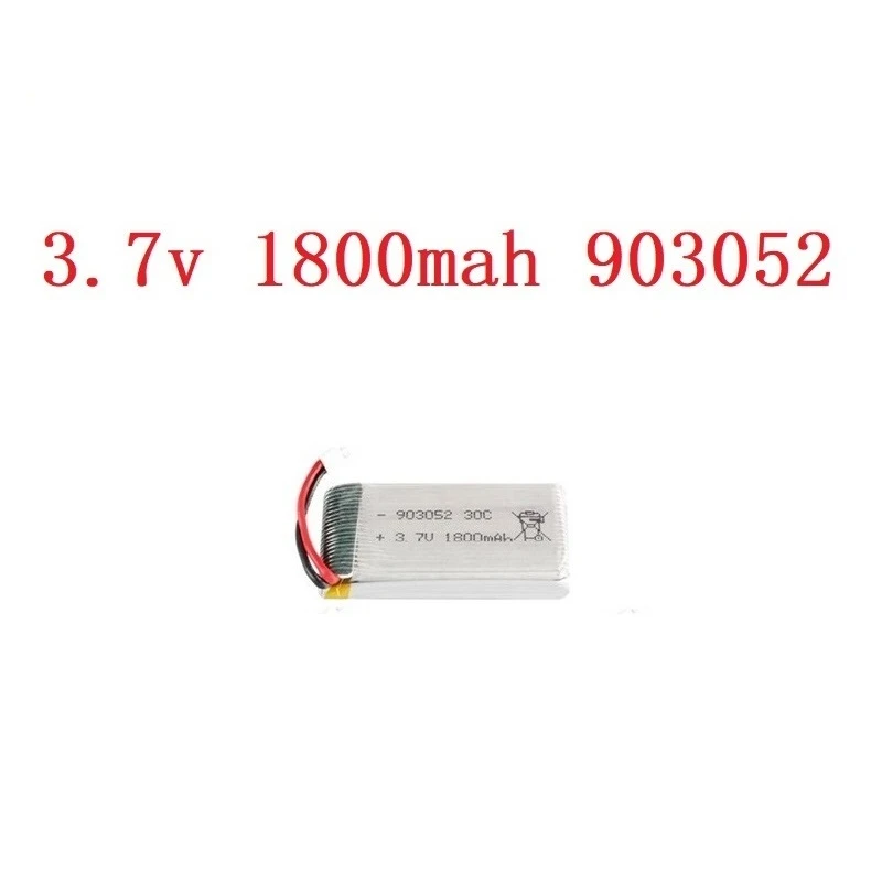 1/2/5/10 Uds 3,7 v 1800mAh batería recargable para SYMA X5SW X5 X5S X5C M18 H5P KY601S 903052   Batería Lipo de 3,7 V con enchufe XH2.54 - imagen 2