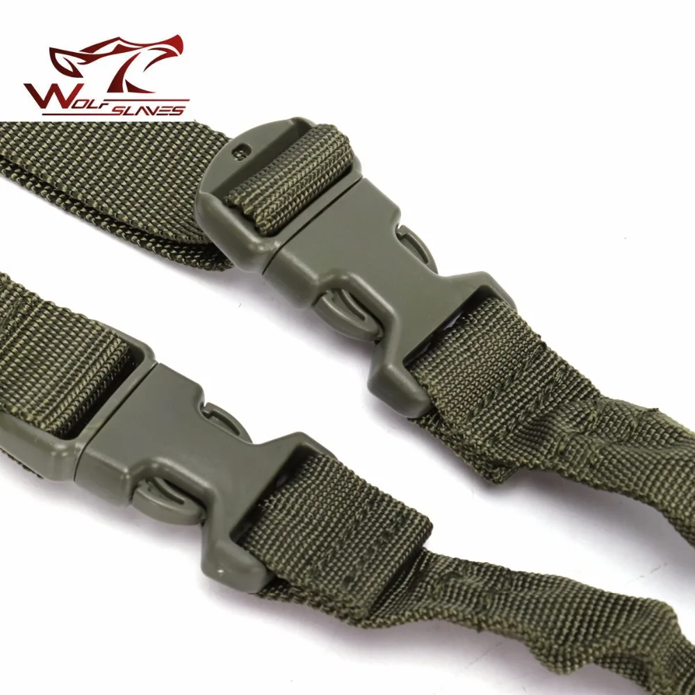Eslinga de Rifle de un solo punto, correa de hombro de caza elástica ajustable para Airsoft Paintball - imagen 3