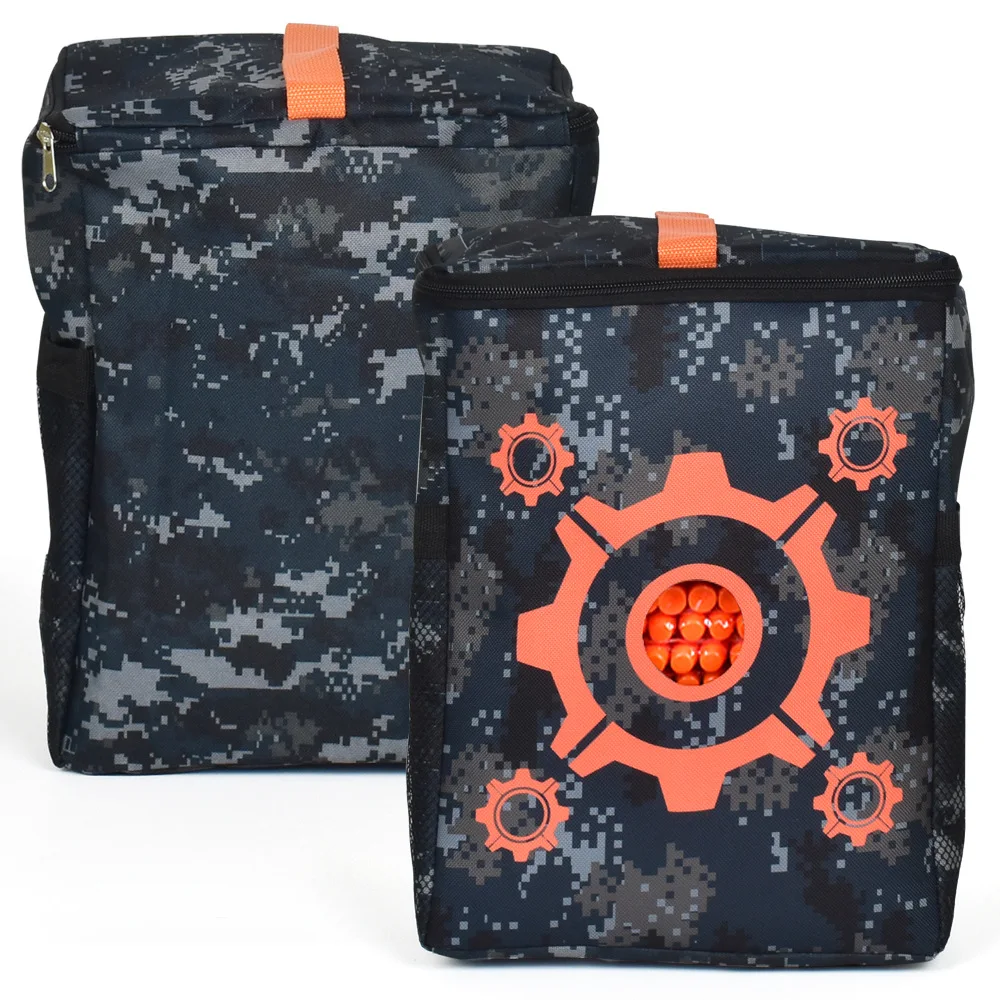 Bolsa de práctica de tiro con patrón de objetivo de tela Oxford, bolsa de balas suaves para piezas de camuflaje Nerf para pistola de juguete Nerf, bolsa de objetivo de juego - imagen 4