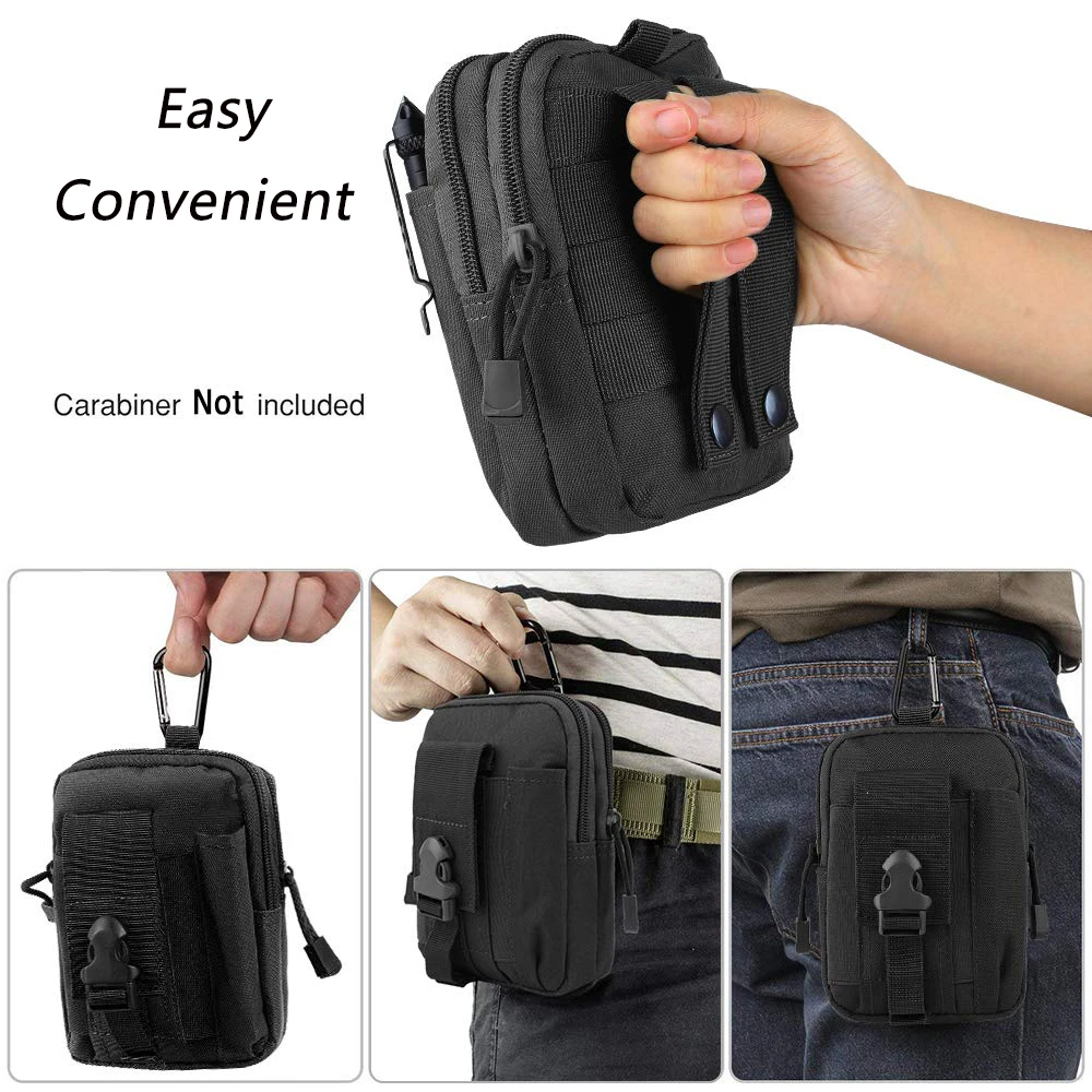 Bolsa táctica Molle, cinturón táctico, riñonera para deportes al aire libre, bolsa impermeable para teléfono, herramienta EDC informal para hombre, riñonera de caza con bolsillo - imagen 5