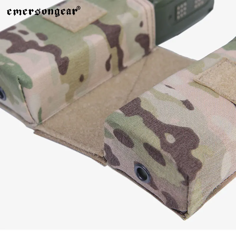 Emersongear-chaleco táctico JPC, conjunto de bolsa de Radio MBITR, bolsa con función de intercomunicador, Airsoft, Trekking, Camping, caza al aire libre, nailon, EM8333 - imagen 4
