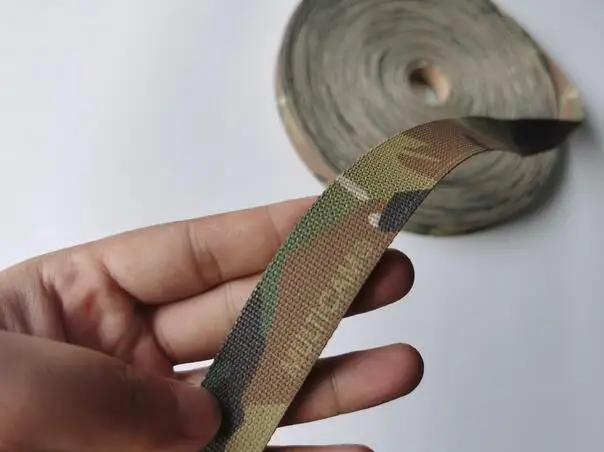 Correa de correas jacquard de camuflaje negro, teñido de impresión, MCBK DIY, 1 m, 3 m de longitud, 25 mm - imagen 5