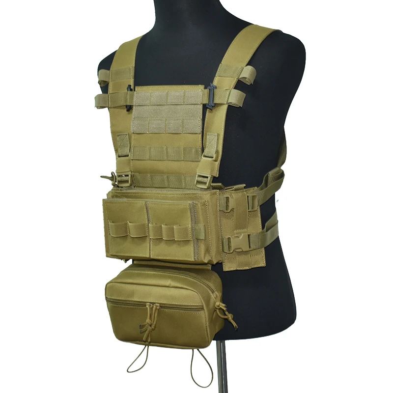 Chaleco táctico ligero MK3 Wargame, armadura de combate, caza al aire libre, CS, equipo militar colgante, Airsoft - imagen 3