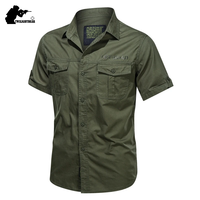 Camisa de manga corta para hombre, de gran tamaño 5XL Camisa de algodón, camisa informal con letras sólidas, ropa de trabajo, blusa AF1751