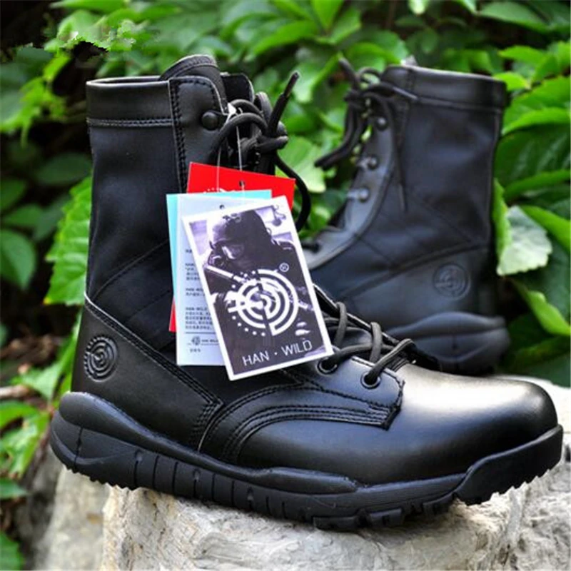 Botas militares de combate ultraligeras para hombre, calzado táctico militar para senderismo al aire libre, botines del ejército, zapatos de escalada, Verano - imagen 3