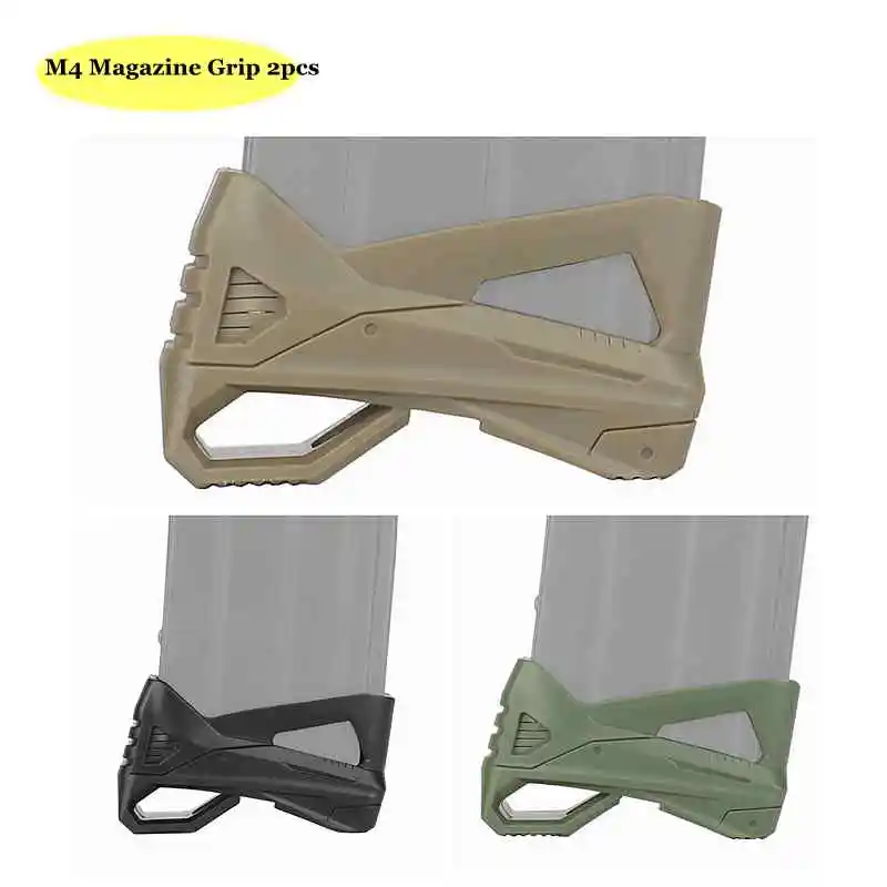 Agarre de revista táctico M4, funda de extracción rápida, almohadilla Base, extensión de revista de Rifle multifuncional, accesorios de caza, 2 uds.