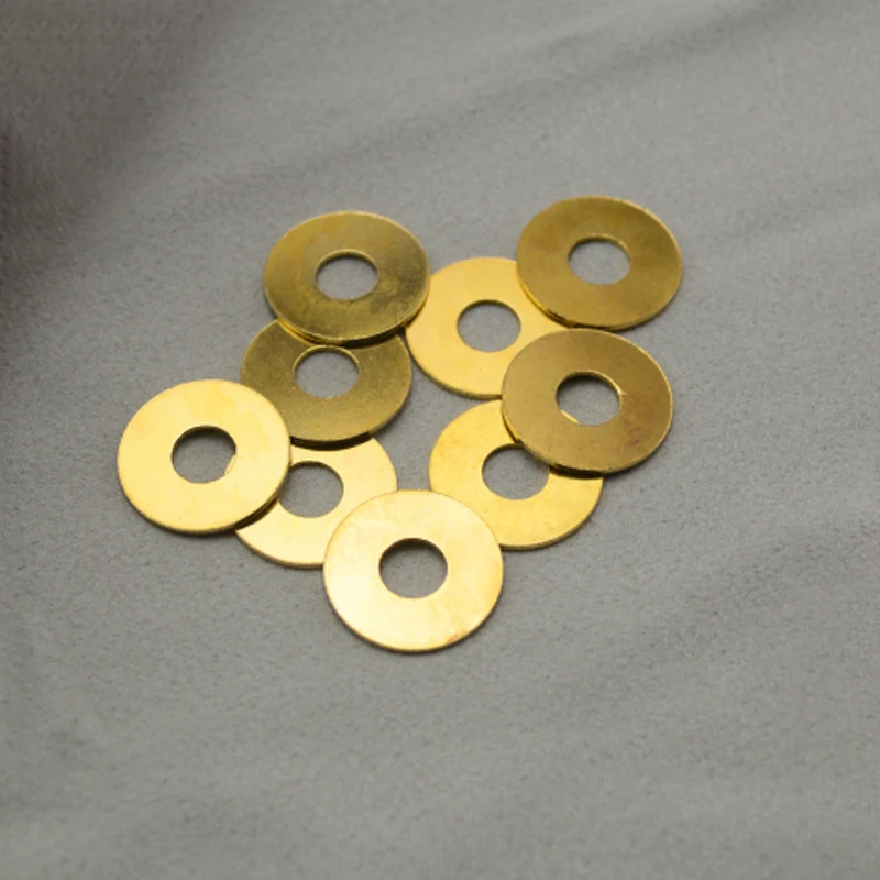 Cuña de cojín de Metal de cobre y bronce, arandela de latón para Benchmade 710 730 Griptilian 550 551 552, anillo de almohadilla de reparación, fabricación de bricolaje, 2 uds. - imagen 4