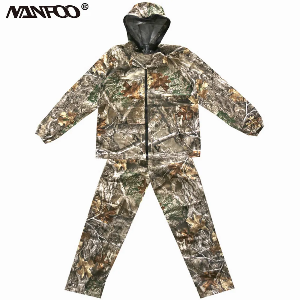 Nueva ropa de caza de camuflaje biónico para primavera y otoño, traje de pesca antimosquitos a prueba de sol, chaqueta con capucha para escalar y acampar, pantalones - imagen 3