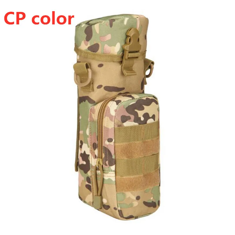 Bolsa táctica para botella de agua de caza, sistema Molle, mantener el calor, funda cartuchera, Camping, ciclismo, senderismo, botella al aire libre, Backpac - imagen 3