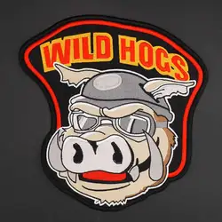 Parche bordado MC WILD HOGS motociclista para ropa