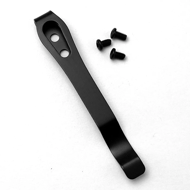 Clip para cuchillo de bolsillo plegable, Clip trasero de acero inoxidable para accesorios de cuchillos DIY, Clip trasero, Clip trasero para cuchillo plegable personalizado, 1 unidad - imagen 2
