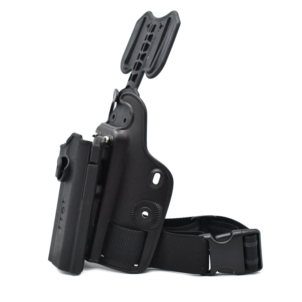 Pistolera militar para pierna, cinturón de cintura Airsoft para Pistola Colt 1911, plataforma para muslo, funda táctica de caza, 1911 - imagen 4