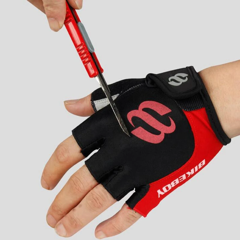 BIKEBOY-guantes de Ciclismo de medio dedo, transpirables, antideslizantes, antisudor, para ciclismo de montaña o carretera - imagen 5