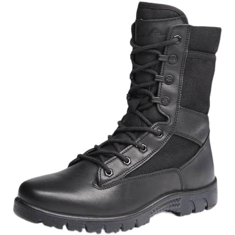 Botas tácticas de combate para hombres y mujeres, zapatos militares de alta calidad, ligeros, transpirables, antideslizantes, para entrenamiento de senderismo, 37-46 - imagen 5