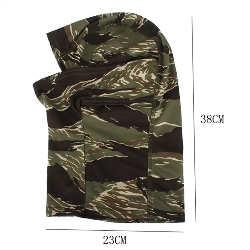 Máscara táctica de entrenamiento de combate para fanáticos del ejército, casco de camuflaje para montar al aire libre, senderismo, Camping, secado rápido, bufanda transpirable, máscara facial completa - imagen 4