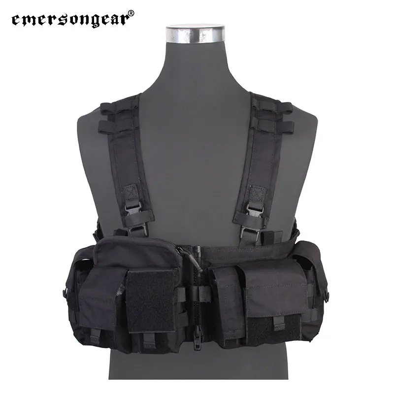 Emersongear táctico MF estilo UW Gen V Split Front pecho Rigt desmontable con hebilla de cremallera juego de guerra Airsoft ligero EM7451 - imagen 4