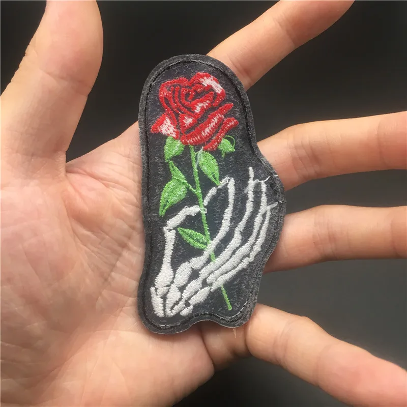 Parche de ropa Punk, tamaño: 8,5 cm 4,4 x, rayas para ropa, parches bordados, pegatinas para planchar para mochila, camiseta - imagen 5