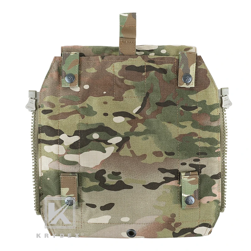 KRYDEX-mochila con Panel táctico, bolsa con cremallera para CPC, NCPC, AVS, JPC 2,0, portador de placa, chaleco, Airsoft, accesorios de caza de combate - imagen 3