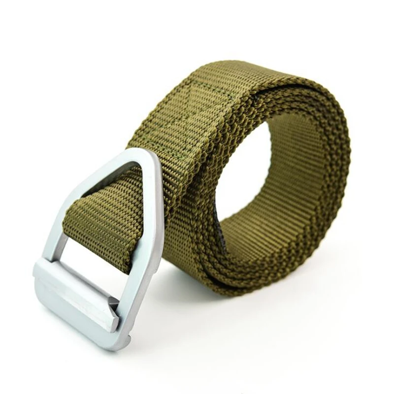 Cinturón táctico de nailon para caza, hebilla de Metal para hombres, cinturón de combate de apoyo para exteriores, ejército militar, caza, tiro, supervivencia - imagen 4