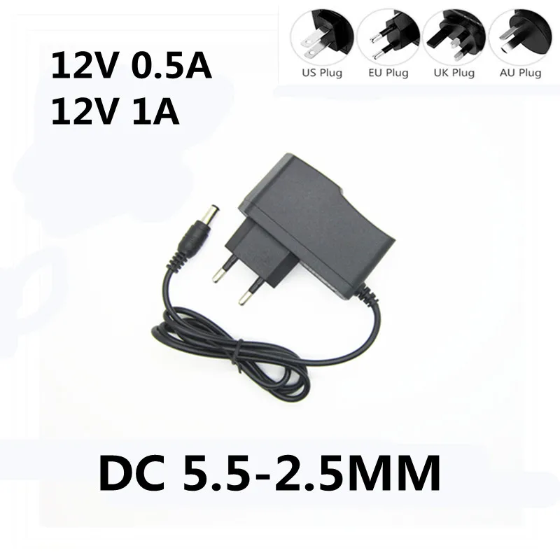 Adaptador de corriente para tiras de luz LED, fuente de alimentación de 12 V, AC 100-240V, DC 12 V, 0.5A, 1A, 1.5A, 2A, 3A, 1 ud., EVD, CCTV - imagen 2