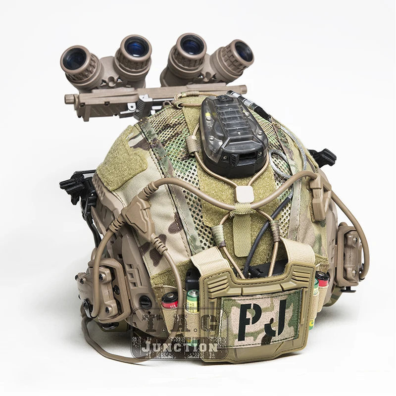 Bolsa de batería NVG para contrapeso táctico, cubierta de casco Modular GEN4 para marítimo Ops Core Fast SF, casco de corte súper alto MC - imagen 3