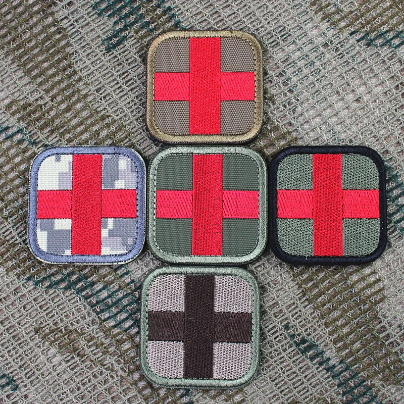 Parches bordados paramédicos de rescate médico táctico, insignias de brazalete para exteriores, decoración de ropa - imagen 2