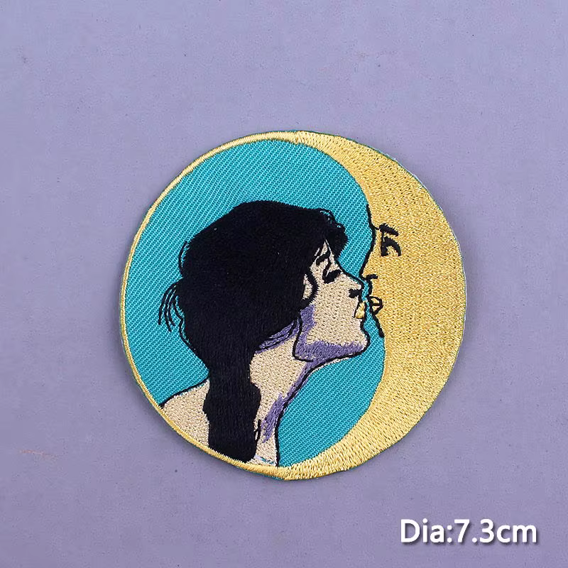 Parche de calavera Punk Rock para planchar en la ropa, parche de motorista para chaquetas, chaqueta de Jeans DIY, Parches bordados de Alien - imagen 4