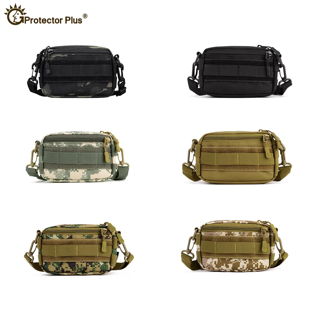 Bolsa MOLLE de utilidad militar táctica, bolsa de mensajero para deportes al aire libre, riñonera militar, paquete para senderismo - imagen 5
