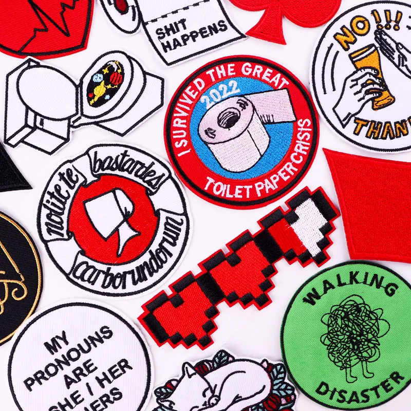 Parches bordados Smash the patriarchy para ropa, apliques, parche feminista de dibujos animados, parches para planchar para ropa, insignias de letras - imagen 2