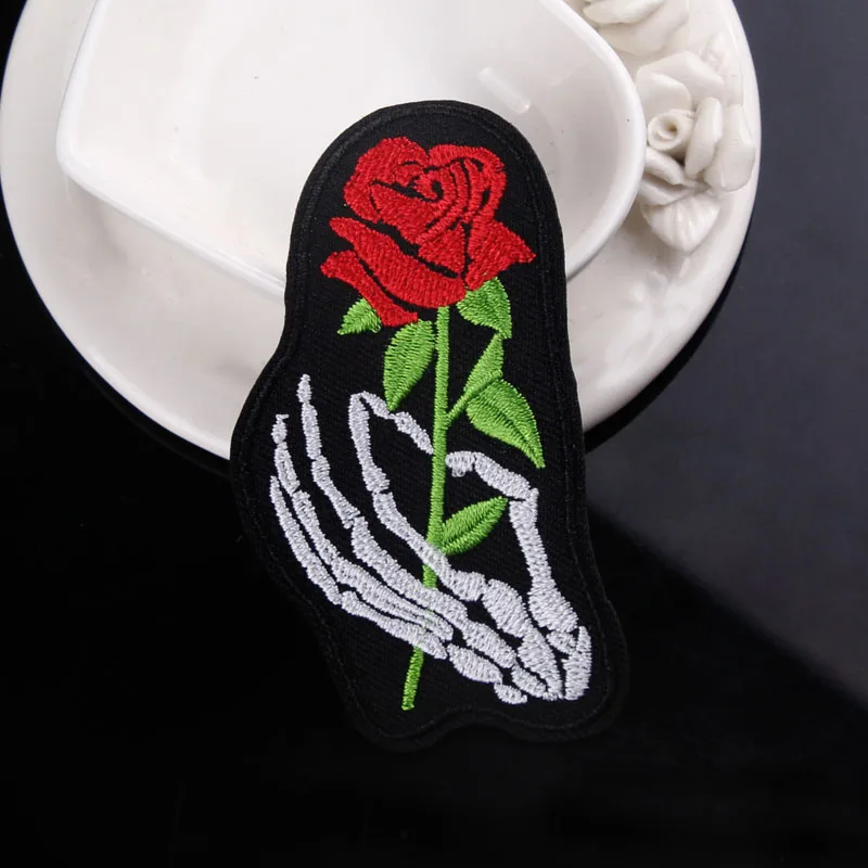 Prajna-Parche Punk de motorista para planchar, parches bordados para ropa, pegatinas de letras, insignia, apliques para ropa - imagen 4