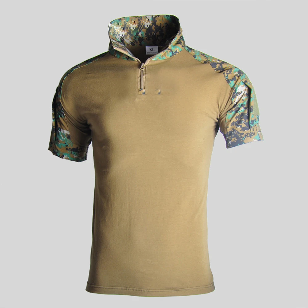 Camisa táctica militar para hombre, camiseta informal de combate de manga corta, camisetas de Paintball Airsoft Unisex, Tops transpirables de secado rápido - imagen 4