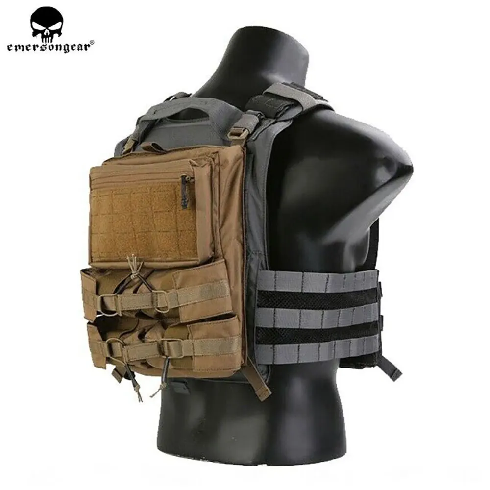Emersongear-mochila táctica Banger, Panel trasero, chaleco táctico 420, Panel elástico, bolsa de caída, bolsa estilo LXB de caza para chaleco 420 - imagen 2