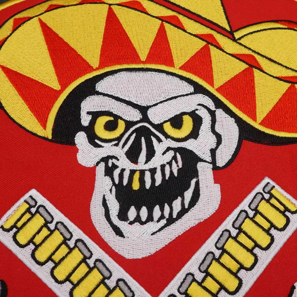 Pelgrosos-Parche grande Denver MC para motocicleta, bordado de locomotora, insignia, tela, chaqueta de cuero, decoración - imagen 5