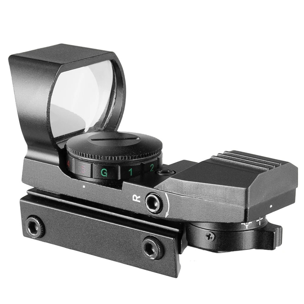 Lente holográfica táctica de 33mm, retícula de 4 tipos, mira telescópica de punto verde y rojo, 20mm, envío gratis, óptica de Rifle militar - imagen 5