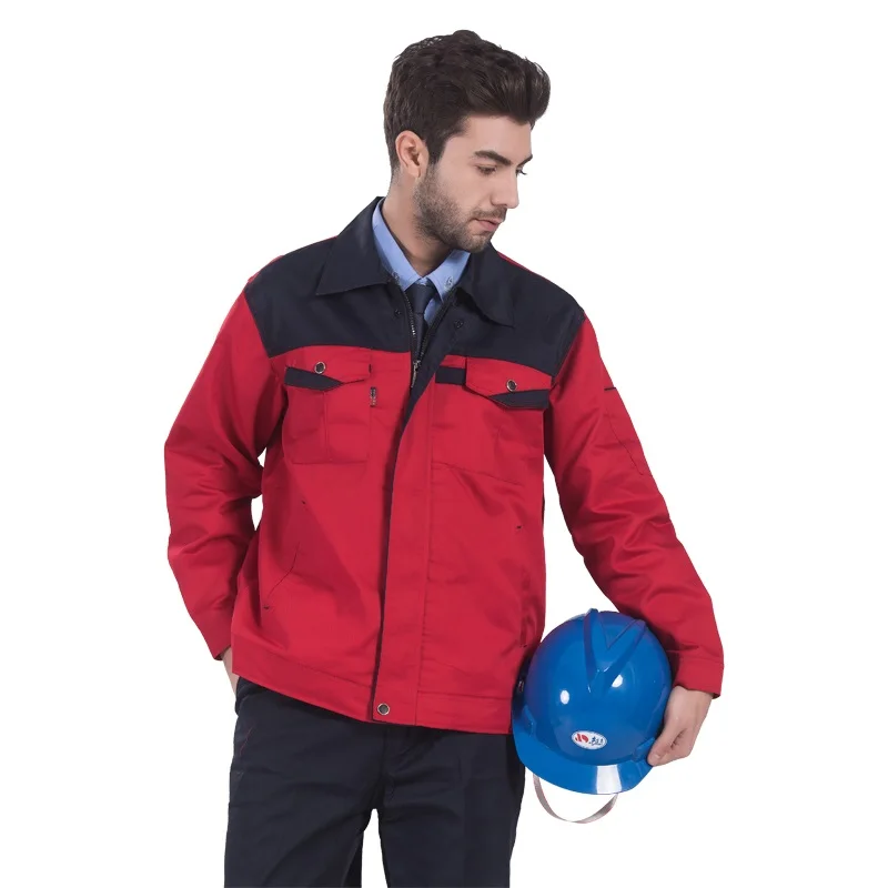 Ropa de trabajo para hombres y mujeres, chaqueta + Pantalones gruesos, reparadores de automóviles de fábrica, monos mecánicos de seguridad duraderos para taller, uniformes de trabajo - imagen 3