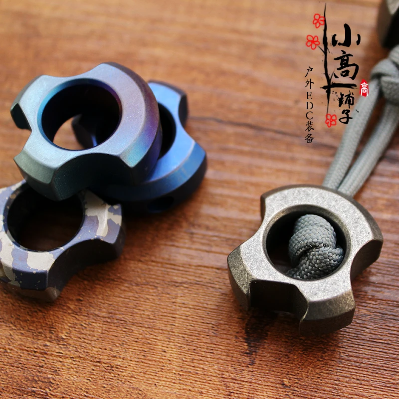 Abridor de botellas de titanio, Paracord, cordón, cuchillo, cuentas, colgante, tirador de cremallera - imagen 2