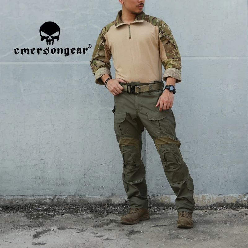 Emersongear-Conjuntos de uniformes de combate tácticos G3, camisas de asalto para hombre, pantalones, trajes de entrenamiento, Tops, pantalones, ropa Airsoft - imagen 4
