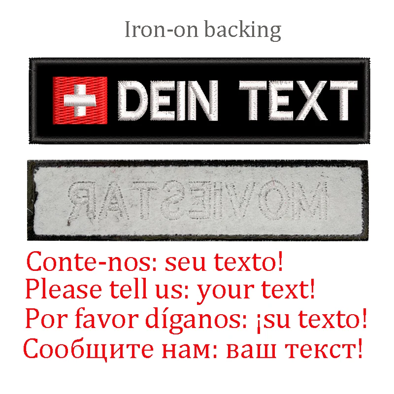 Parches personalizados con nombre de bandera suiza para ropa, uniforme, sombrero, mochilas tácticas, Collar de perro, arnés, respaldo de hierro o gancho - imagen 4