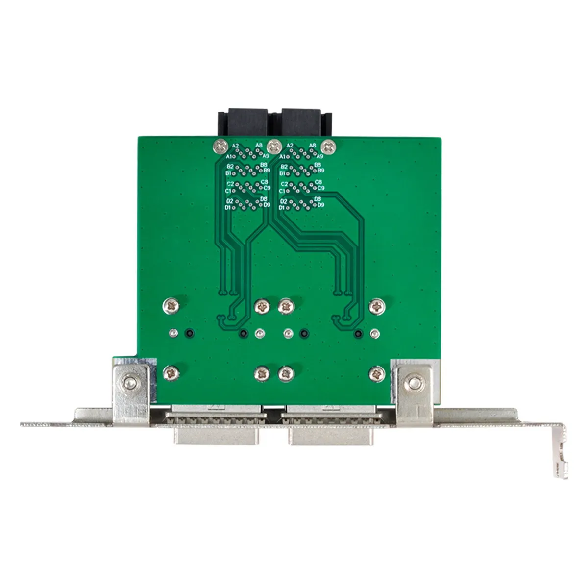 Adaptador hembra de doble puerto PCBA Mini SAS SFF-8088 a SAS HD interno, SFF-8643, con soporte de perfil bajo - imagen 3