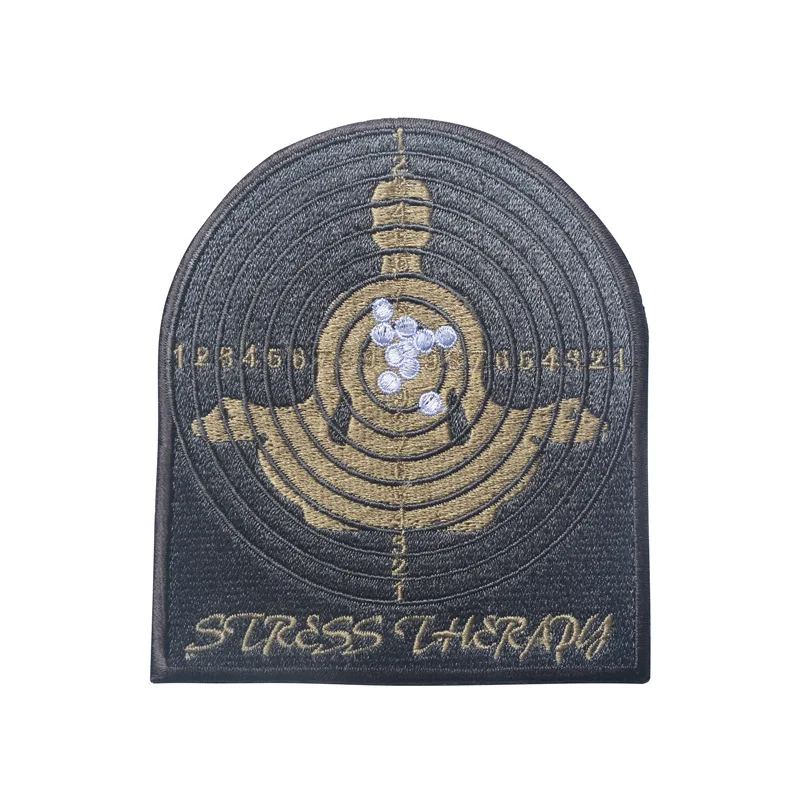 Parche bordado de STRESS THERAPY US ISAF, Parche de grupo del Ejército, aplique táctico, emblema, insignias - imagen 2