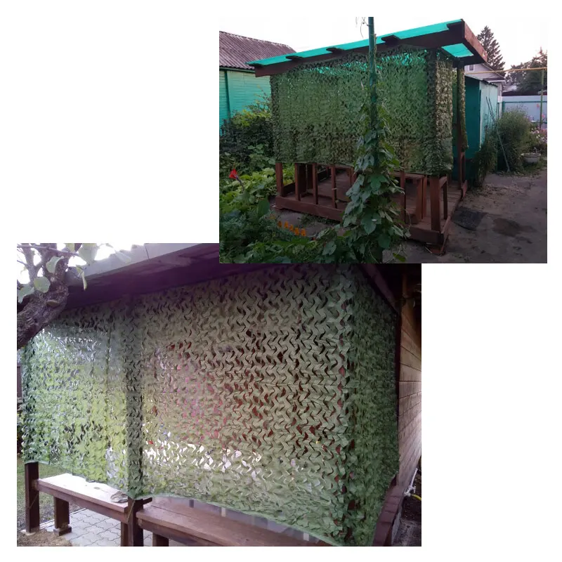 Parasol a granel para decoración de caza, Red de camuflaje verde, Rollo ciego para fiesta, acampada al aire libre, 2x2, 3, 4, 5, 6, 7, 8, 9, 10M - imagen 3