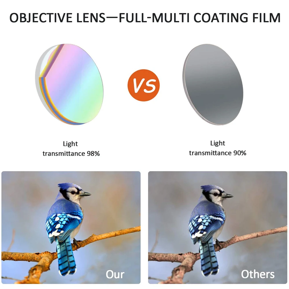 Prismáticos potentes BK4 HD, Prisma FMC, lente plegable, Mini telescopio portátil de alta potencia, para caza, observación de aves, 10x25 - imagen 3