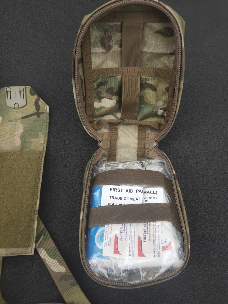 Bolsa médica táctica de liberación rápida para deportes al aire libre, bolsa de secado al sol Vertical, tela MC, Ifak - imagen 5