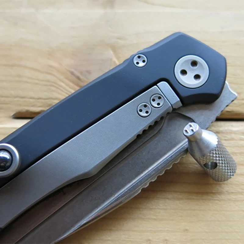 Cuchillo plegable de acero inoxidable, destornillador, herramienta de extracción de tornillos para Microtec MT WildBoar ANAX, llave de mango de husillo, 1 unidad - imagen 3