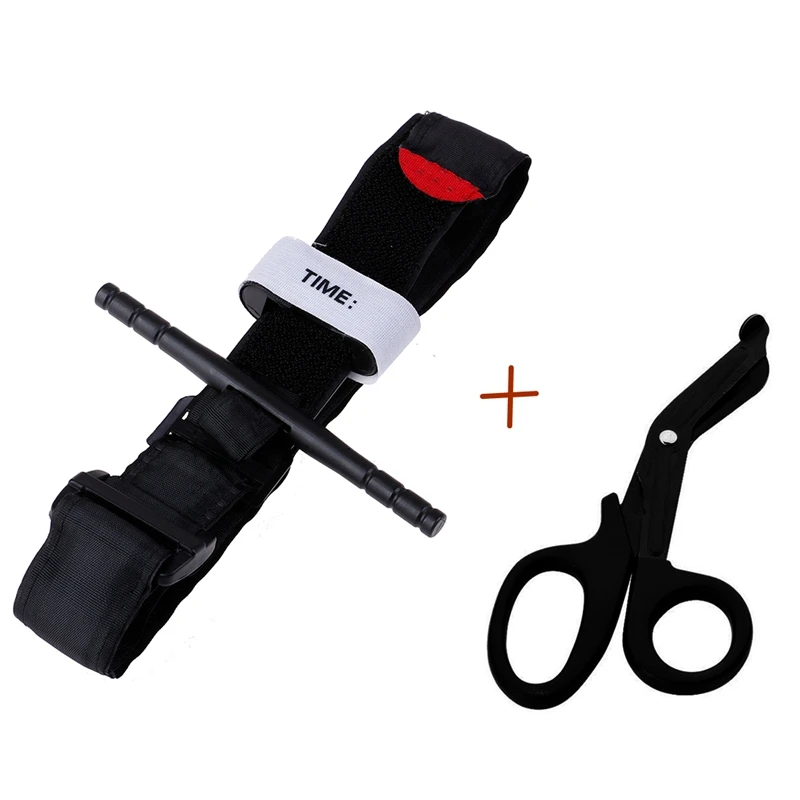 Torniquete médico de supervivencia, cinturón de combate táctico para gatos, tijera de vendaje, hebilla de primeros auxilios para exploración al aire libre, emergencia - imagen 4