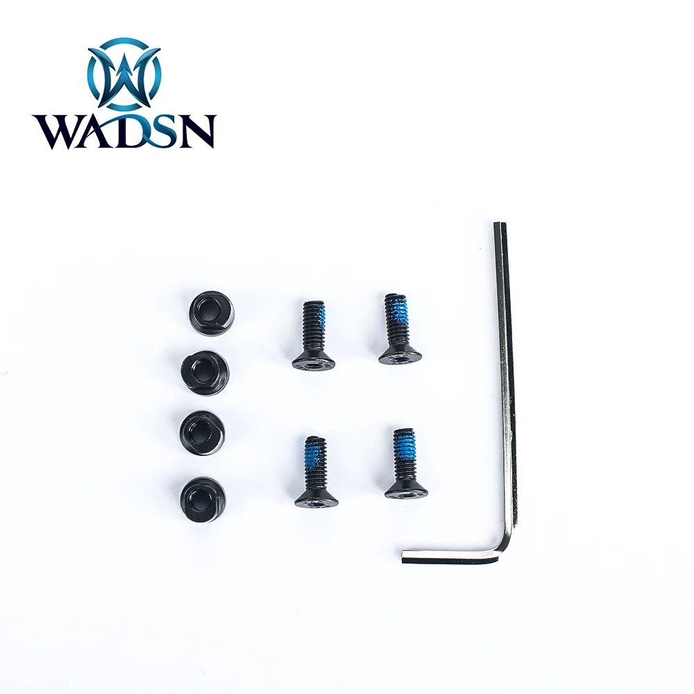 WADSN-M-LOK táctico y Keymod, juego de tornillos largos para caza M4, protector de mano, Panel de riel, tuerca de tornillo, accesorios para Airsoft, 4 juegos por paquete - imagen 5
